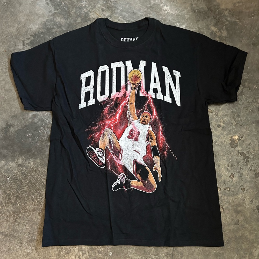 Black/Red RODMAN Brand Graphic Tee